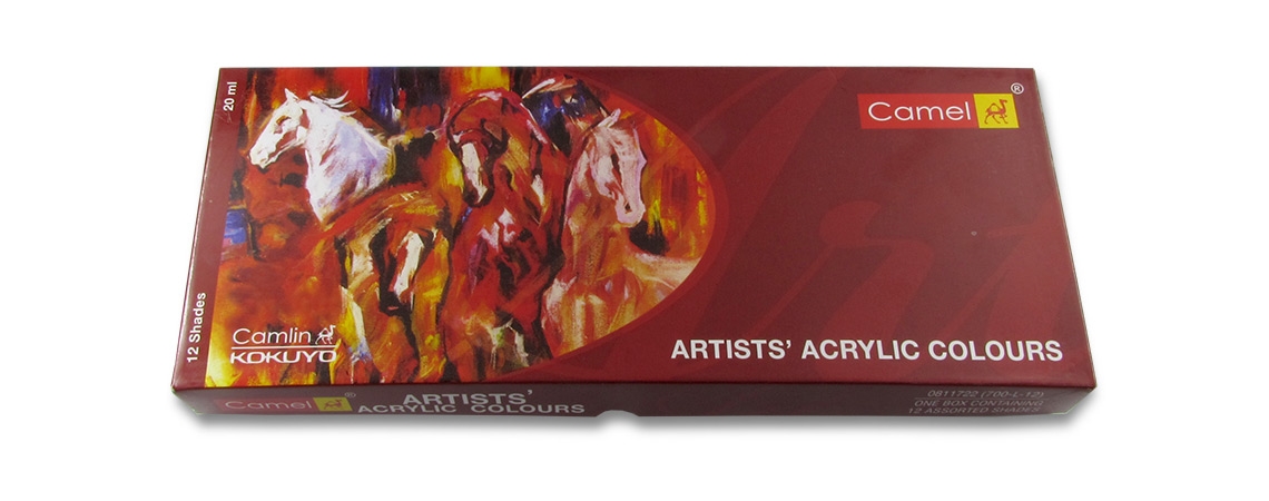 Camlin Artist Acrylic Colour Set 12x20ml