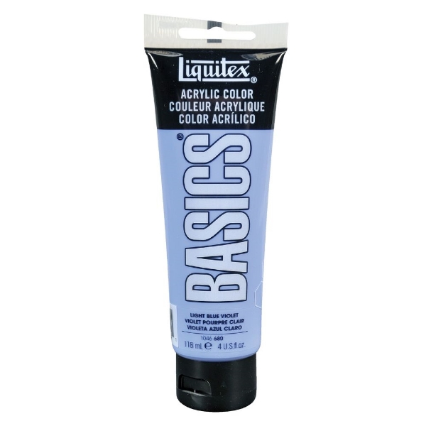 Liquitex Basics Acrylic Fluid Paint - Light Blue Violet, 118 ml