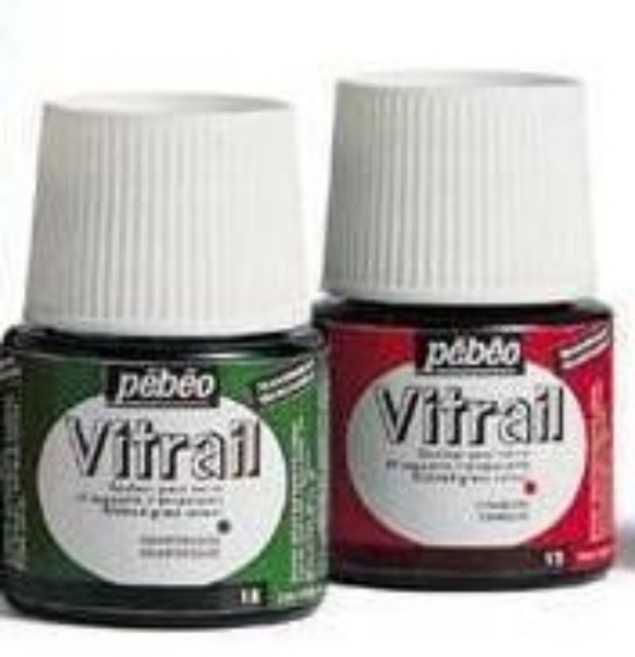 Pebeo VITRAIL Transparent Colour Art & Craft Glass Paint 45ml