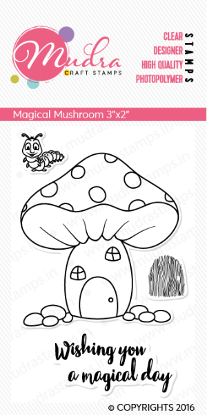 Picture of Mudra Photopolymer Stamps - Magical Mushroom 3"x2"