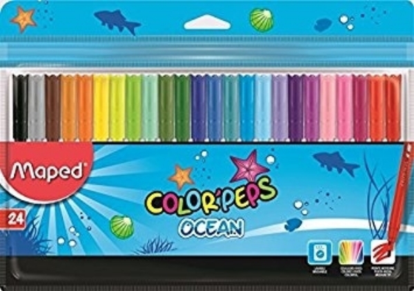 htconlinein Maped ColorPeps Ocean Sketch Pen Set of 24