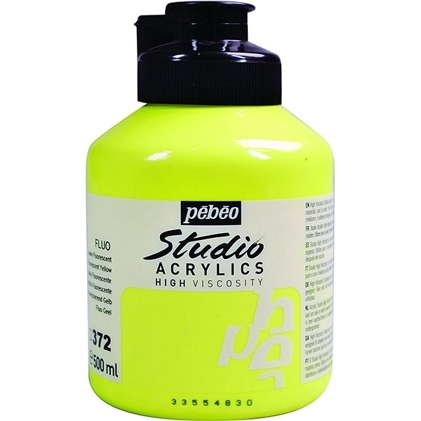 Picture of Pebeo Studio Acrylic - Fluorescent Yellow (372)
