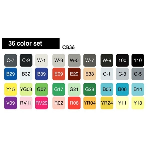 Picture of Copic Markers - Set of 36 (CB36)