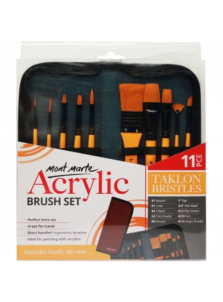 Picture of Mont Marte Acrylic Brush - Set of 10