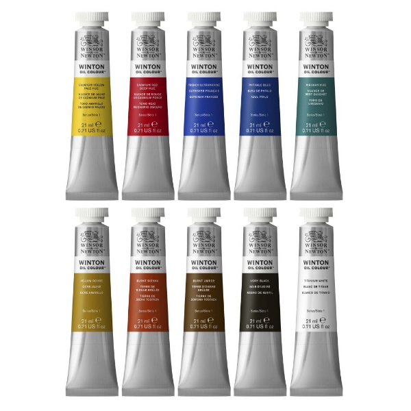 Picture of Winsor & Newton Winton Oil Colour Tube - Set of 10 (21ml)