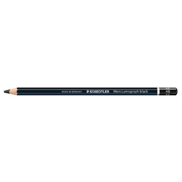 Picture of Staedtler Lumograph Black 100B Artist Pencils - Set of 4
