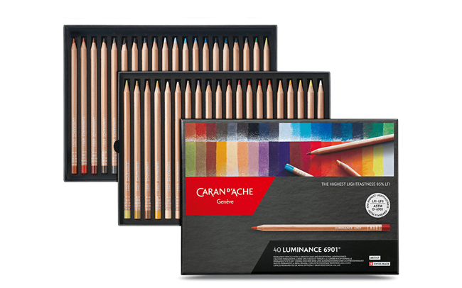 htconline.in| Caran d’Ache Luminance Colour Pencil - Set of 40