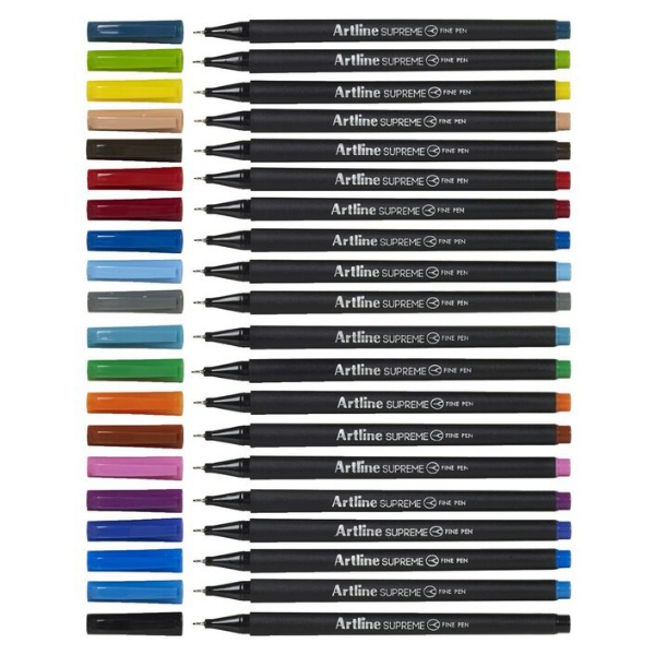 Picture of Artline Supreme Fine Pen 0.4mm Set Of 20