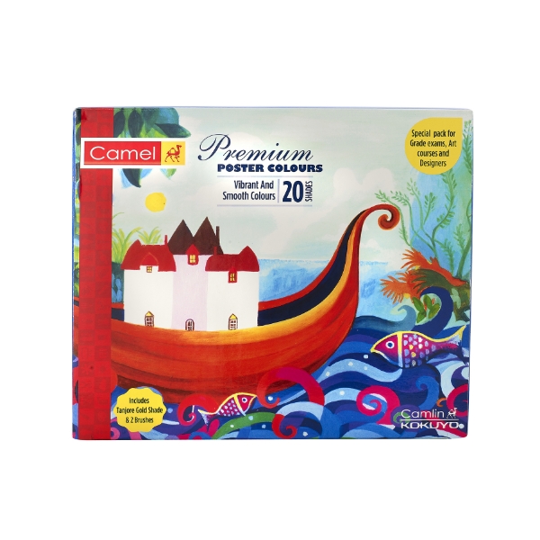 Picture of Camlin Poster Colours - Set of 20 shades (15ml)