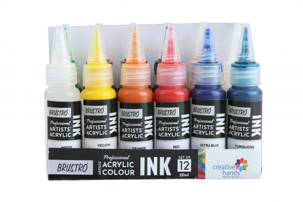 Picture of Brustro Profess Acrylic Colours Ink Set of 20ml