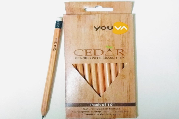 NAVNEET Youva Cedar Pencil with Eraser Tip Pack of 50  Pencils Pencil 