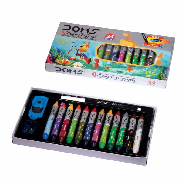 Doms Wax Crayon Small ( Pack Of 12 Shades )