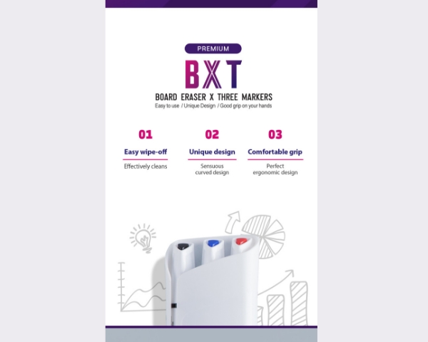 Picture of BXT Board Eraser X Three markers