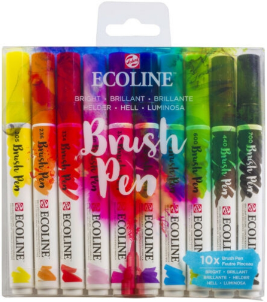Ecoline Bright Brush Pen Set of 10