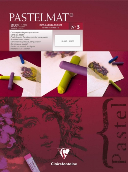 Picture of CLAIRFONTAINE PASTELMAT WHITE PAD N03 360GSM 