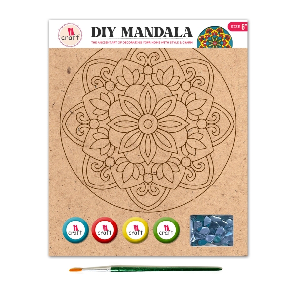 Picture of i Craft DIY Mandala Art Kit - 6"