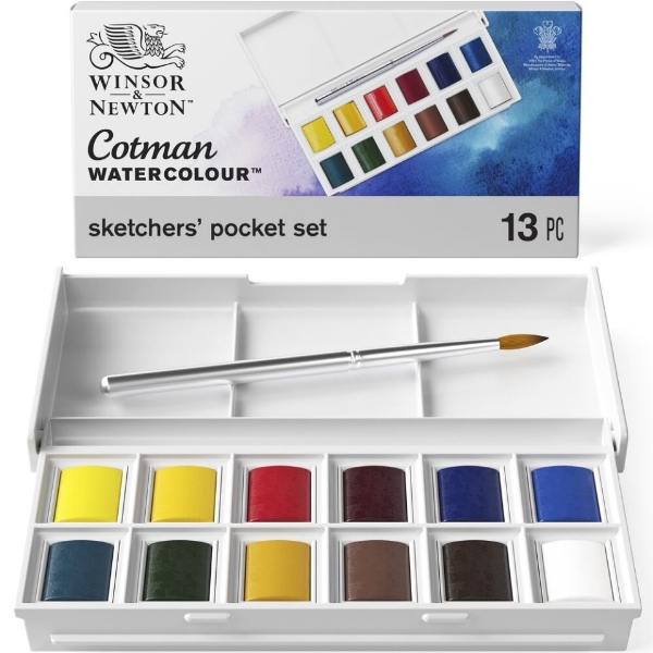 Picture of Winsor & Newton Cotman Watercolor Sketchers Pocket Box Set 13