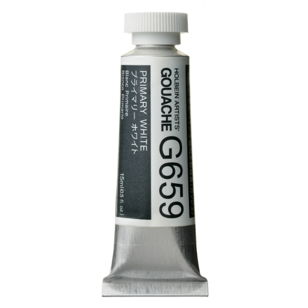 Picture of Holbein Gouache Primary White A 15ml -G659                                                                                                                                                                                                                                                                                                                                                                      