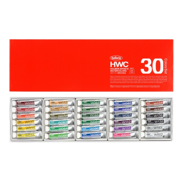 Picture of Holbein AWC Set of 30 Colour 5ml tube -W407                                                                                                                                                                                                                                                                                                                                                                     