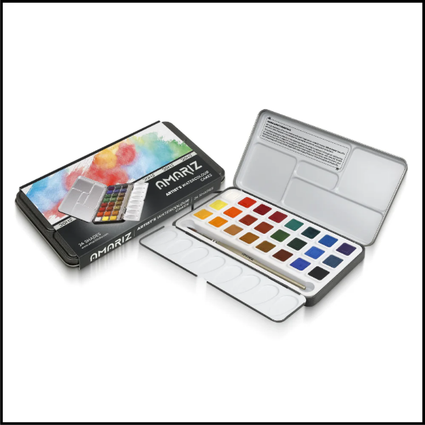 Picture of DOMS AMARIZ ARTISTS WATERCOLOUR CAKE 24 SHADES-1024