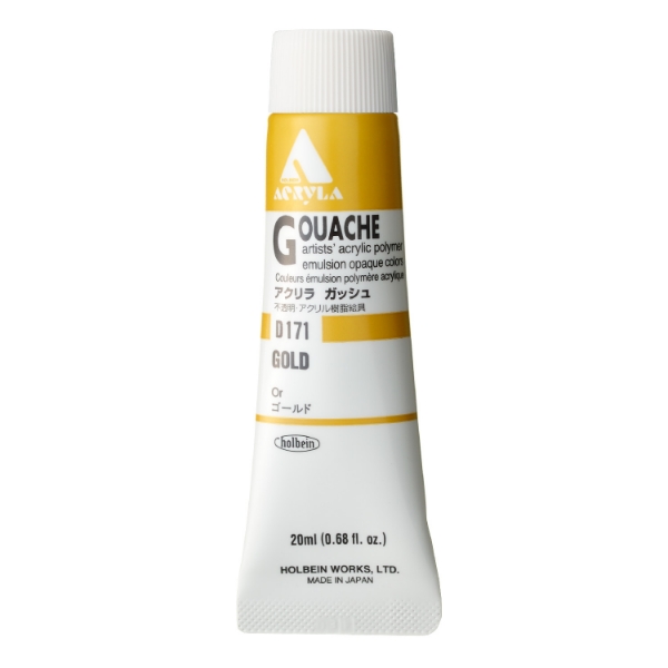 Picture of Holbein Acrylic Gouache Gold C 20-ml D171