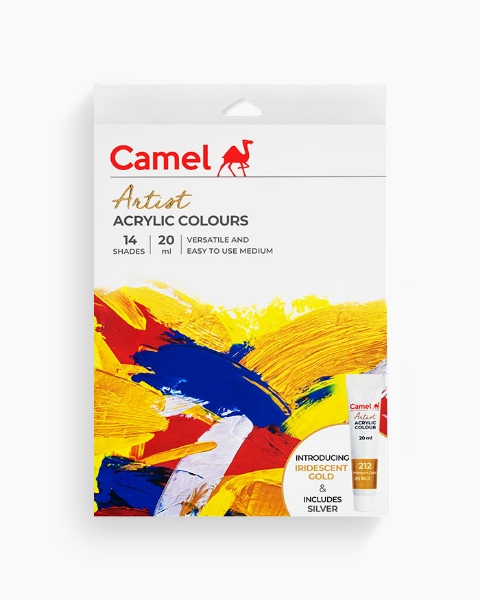 Picture of Camlin Artist Acrylic Colour - Set of 14 (20ml)