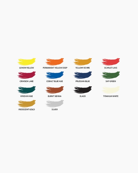 Picture of Camlin Artist Acrylic Colour - Set of 14 (20ml)