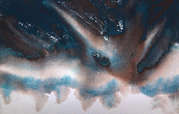Picture of Mijello Tourmaline Two Tone Granulation Watercolour - Oxide Turquoise 15ml SR-C (W827)