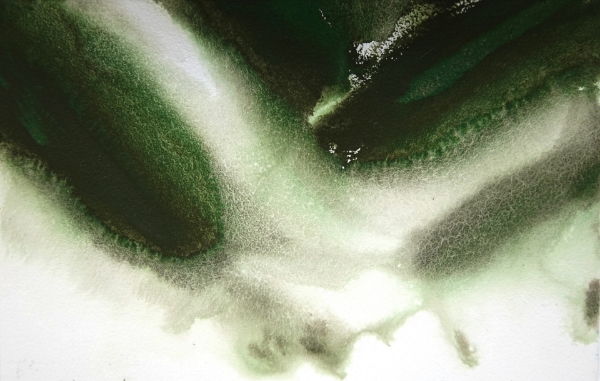 Picture of Mijello Tourmaline Two Tone Granulation Watercolour - Mountain Green 15ml SR-C (W836)
