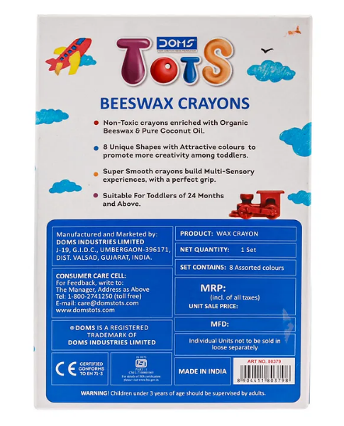 Picture of Doms Tots Beeswax Crayons