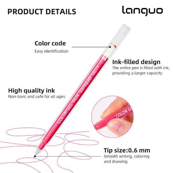 Picture of Languo Colour Gel Pen Set of 168 
