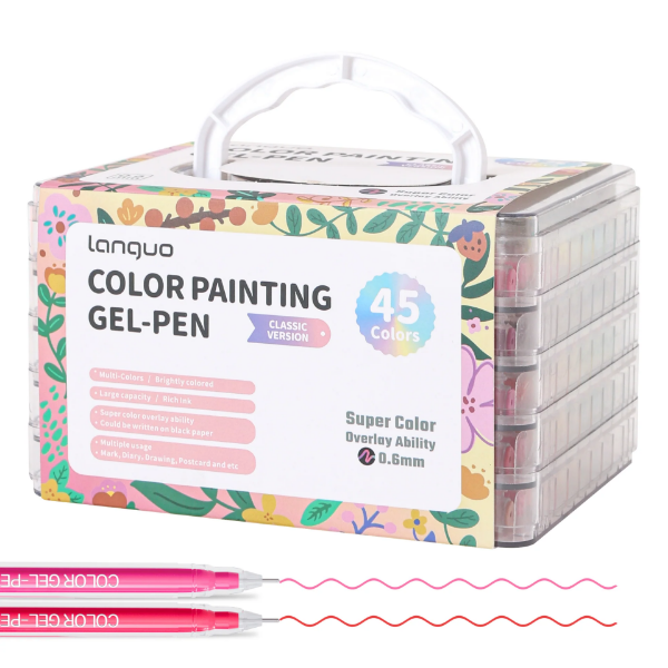 Picture of Languo Colour Gel Pen Set of 45 - Classic 