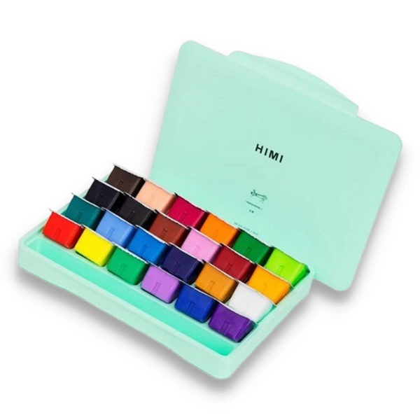 Picture of MIYA HIMI GOUACHE PAINT COLORS SET 24X30ML-GREEN