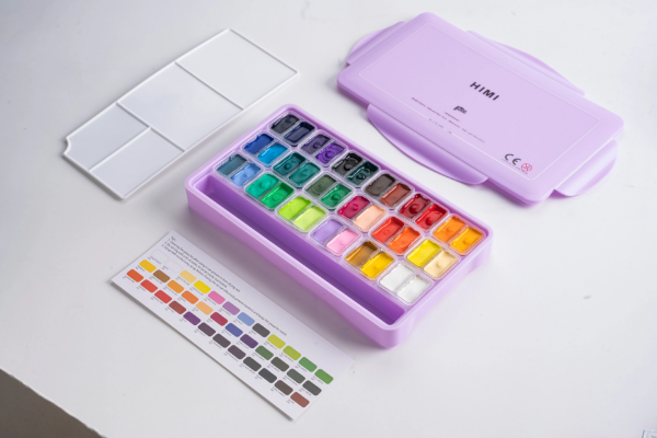 Picture of MIYA HIMI GOUACHE PAINT TWIN CUP PURPLE 36X12GMS