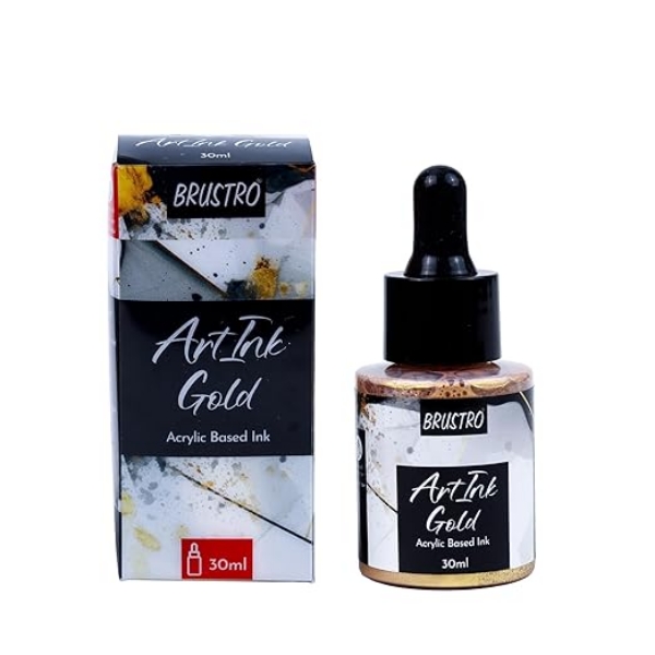 Picture of BRUSTRO ART INK 30ML GOLD