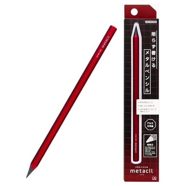 Picture of SUN-STAR Metacil Pencils  Metallic Red S4482654