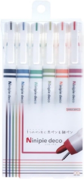 Picture of Sunstar Ninippie Deco Pen & Marker Set of 6 S4591780 