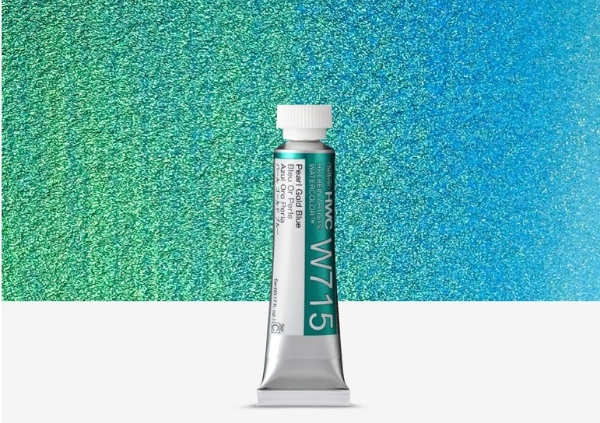 Picture of HOLBEIN AWC 5ML PEARL GOLD BLUE C-W715