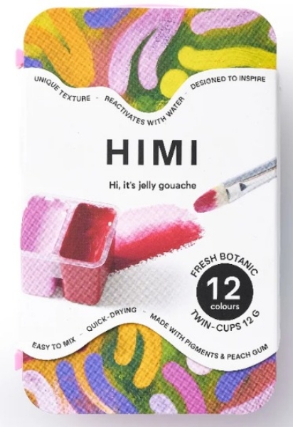 Picture of MIYA HIMI GOUACHE TWIN CUP FRESH BOTANIC 12X12GM-TST226