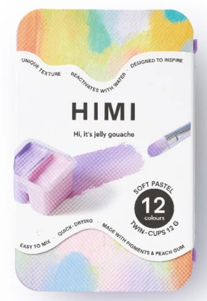 Picture of MIYA HIMI GOUACHE TWIN CUP SOFT PASTEL 12X12GM-TST228