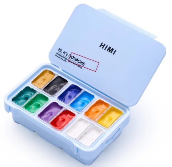 Picture of MIYA HIMI GOUACHE TWIN CUP VERY BASIC 12X12GM-TST230